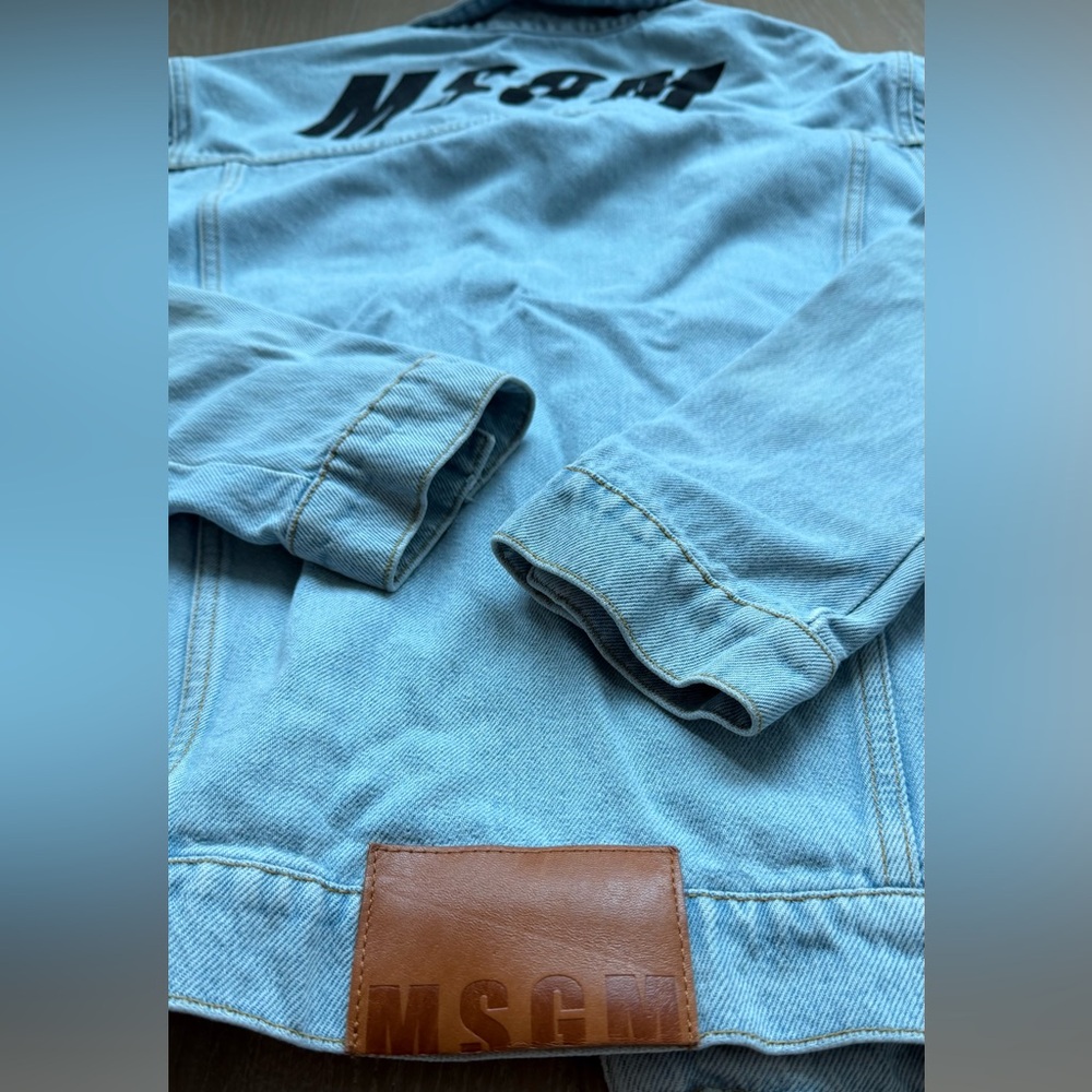 MSGM Light Blue Denim Jacket - Picture 6 of 7